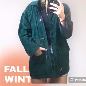 Reversible Green Corduroy Jacket